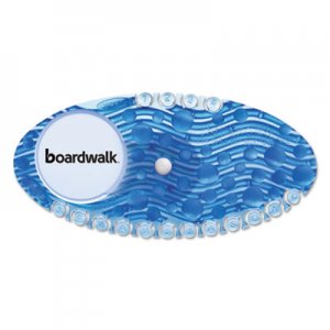 Boardwalk BWKCURVECBLCT Curve Air Freshener, Cotton Blossom, Blue, 10/Box, 6 Boxes/Carton