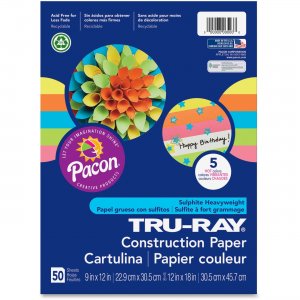 Tru-Ray 6597 Hot Color Sulphite Construction Paper