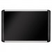 MasterVision BVCMVI030301 Black fabric bulletin board, 24 x 36, Silver/Black