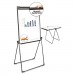 Universal UNV43030 Foldable Double Sided Dry Erase Easel, 28.5 x 37.5, White/Black