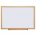 Universal UNV43619 Dry Erase Board, Melamine, 36 x 24, Oak Frame