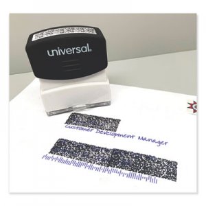 Universal UNV10136 Security Stamp, Obscures Area 9/16 x 1 11/16, Black
