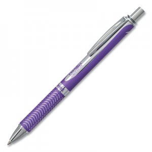 Pentel PENBL407VV EnerGel Alloy RT Retractable Gel Pen, Medium 0.7mm, Violet Ink, Violet Barrel