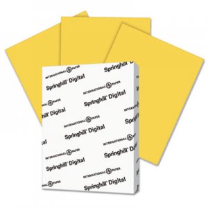 Springhill SGH086008 Digital Vellum Bristol Color Cover, 67 lb, 8 1/2 x 11, Goldenrod, 250 Sheets/Pk