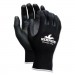 MCR CRW9669S Economy PU Coated Work Gloves, Black, Small, 1 Dozen