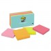 Post-it Notes Super Sticky 65412SSMIA Pads in Miami Colors, 3 x 3, 90/Pad, 12 Pads/Pack