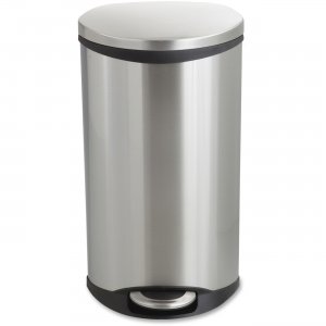 Safco 9902SS Ellipse Hands Free Step-On Receptacle