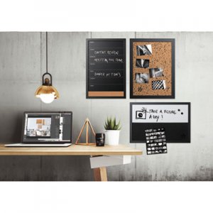 MasterVision BVCSOR033 Black and White Message Board Set, Assorted Sizes and Colors, 3/Set