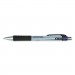 Universal UNV39724 Comfort Grip Retractable Gel Pen, Medium 0.7mm, Black Ink, Silver Barrel, 36/Set