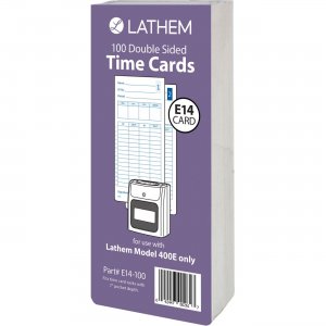 Lathem E14100 Model 400E Double Sided Time Cards