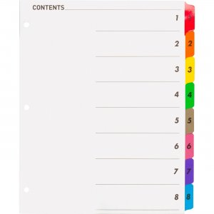 Business Source 21901 Table of Content Quick Index Dividers