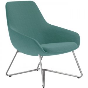 9 to 5 Seating 9111LGBFBU W-shaped Base Lilly Lounge Chair