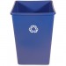 Rubbermaid Commercial 395873BLUCT 35G Square Recycling Container