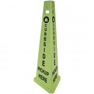 TriVu 9140PUKIT 3-sided Curbside Pickup Safety Sign