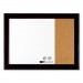 Quartet QRT79283 Home Decor Magnetic Combo Dry Erase with Cork Board on Side, 23 x 17, Black Wood Frame