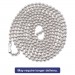 Advantus 75417 ID Badge Holder Chain, Ball Chain Style, 36" Long, Nickel Plated, 100/Box