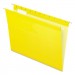 Pendaflex PFX415215YEL Colored Reinforced Hanging Folders, Letter Size, 1/5-Cut Tab, Yellow, 25/Box