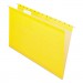 Pendaflex PFX415315YEL Colored Reinforced Hanging Folders, Legal Size, 1/5-Cut Tab, Yellow, 25/Box