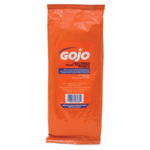 GOJO 628506 Fast Wipes Hand Cleaning Towels, White, 60/Tub, 6/Carton