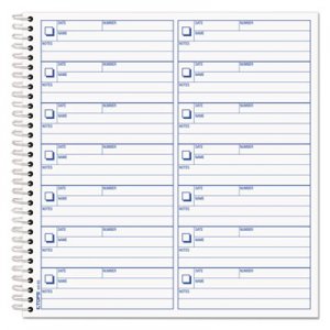 TOPS TOP44165 Voice Mail Log Book, 8 1/2 X 8-1/4, 1,400-Message Book