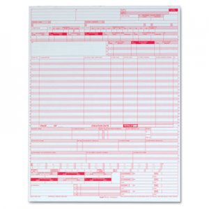 TOPS 59870R UB04 Hospital Insurance Claim Form, 8 1/2 x 11, Laser Printer, 2500 Forms