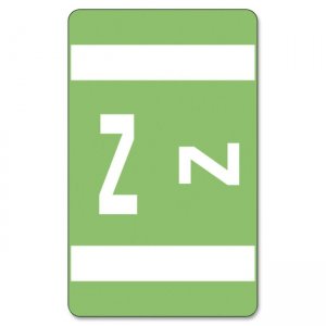 Smead 67196 Light Green AlphaZ ACCS Color-Coded Alphabetic Label - Z