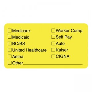 Tabbies 02940 Medical Office Insurance Label