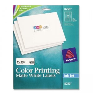 Avery Dennison 8250 Color Inkjet Printing Labels