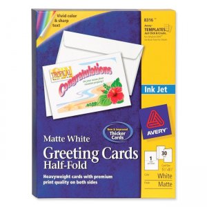 Avery Dennison 8316 Half-Fold Greeting Card