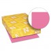 Astrobrights 22129 Astrobrights Colored Card Stock, 65 lb., 8-1/2 x 11, Plasma Pink, 250 Sheets