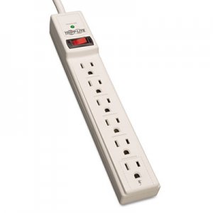 Tripp Lite TLP606 TLP606 Surge Suppressor, 6 Outlets, 6 ft Cord, 790 Joules, Light Gray