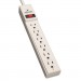 Tripp Lite TLP606 TLP606 Surge Suppressor, 6 Outlets, 6 ft Cord, 790 Joules, Light Gray