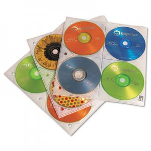 Case Logic CLG3200366 Two-Sided CD Storage Sleeves for Ring Binder, 25 Sleeves