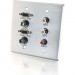 C2G 40508 7 Sockets Audio/Video Faceplate