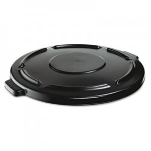 Rubbermaid Commercial RCP264560BLA Vented Round BRUTE Lid, 24.5 dia x 1.5h, Black
