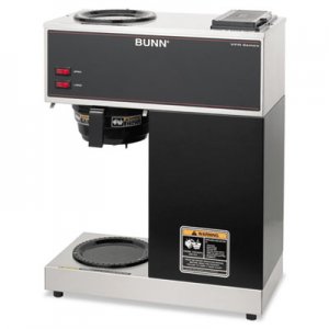 BUNN VPR VPR Two Burner Pourover Coffee Brewer, Stainless Steel, Black