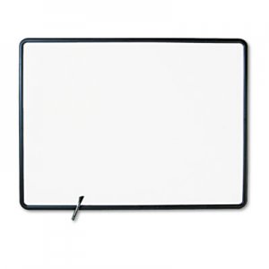 Quartet 7554 Contour Dry-Erase Board, Melamine, 48 x 36, White Surface, Black Frame
