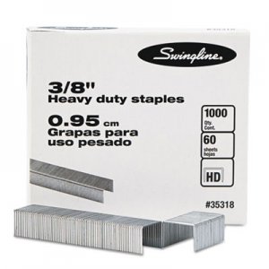 Swingline GBC 35318 S.F. 13 Heavy-Duty 3/8" Leg Staples, 60-Sheet Capacity, 1000/Box