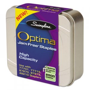 Swingline GBC 35550 Optima High-Capacity Staples, 3/8" Leg, 2,500/Box