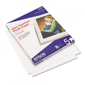 Epson S042175 Ultra-Premium Glossy Photo Paper, 79 lbs., 8-1/2 x 11, 50 Sheets/Pack