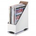 Bankers Box FEL10723 Corrugated Cardboard Magazine File, 4 x 9 1/4 x 11 3/4, White, 12/Carton