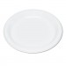 Tablemate TBL9644WH Plastic Dinnerware, Plates, 9" dia, White, 125/Pack