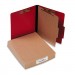 ACCO ACC15649 ColorLife PRESSTEX Classification Folders, 1 Divider, Letter Size, Executive Red, 10/Box