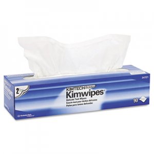 Kimtech* 34721 KIMWIPES, Tissue, 14 7/10 x 16 3/5, 90/Box, 15 Boxes/Carton
