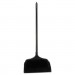 Rubbermaid Commercial RCP253100BK Lobby Pro Upright Dustpan, w/Wheels, 12 1/2 ", Polypropylene w/Vinyl Coat, Black