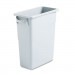 Rubbermaid Commercial RCP1971258 Slim Jim Waste Container w/Handles, Rectangular, Plastic, 15.875gal, Light Gray