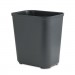 Rubbermaid Commercial RCP254300BK Fire-Resistant Wastebasket, Rectangular, Fiberglass, 7gal, Black