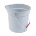 Rubbermaid Commercial RCP296300GY 10 Quart Plastic Utility Pail, 10 1/2 Diameter x 10 1/4h, Gray Plastic