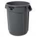 Rubbermaid Commercial RCP263200GY Round Brute Container, Plastic, 32 gal, Gray