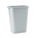 Rubbermaid Commercial RCP295700GY Deskside Plastic Wastebasket, Rectangular, 10.25 gal, Gray